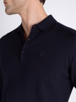 Polo de malha manga comprida Polo de malha manga comprida