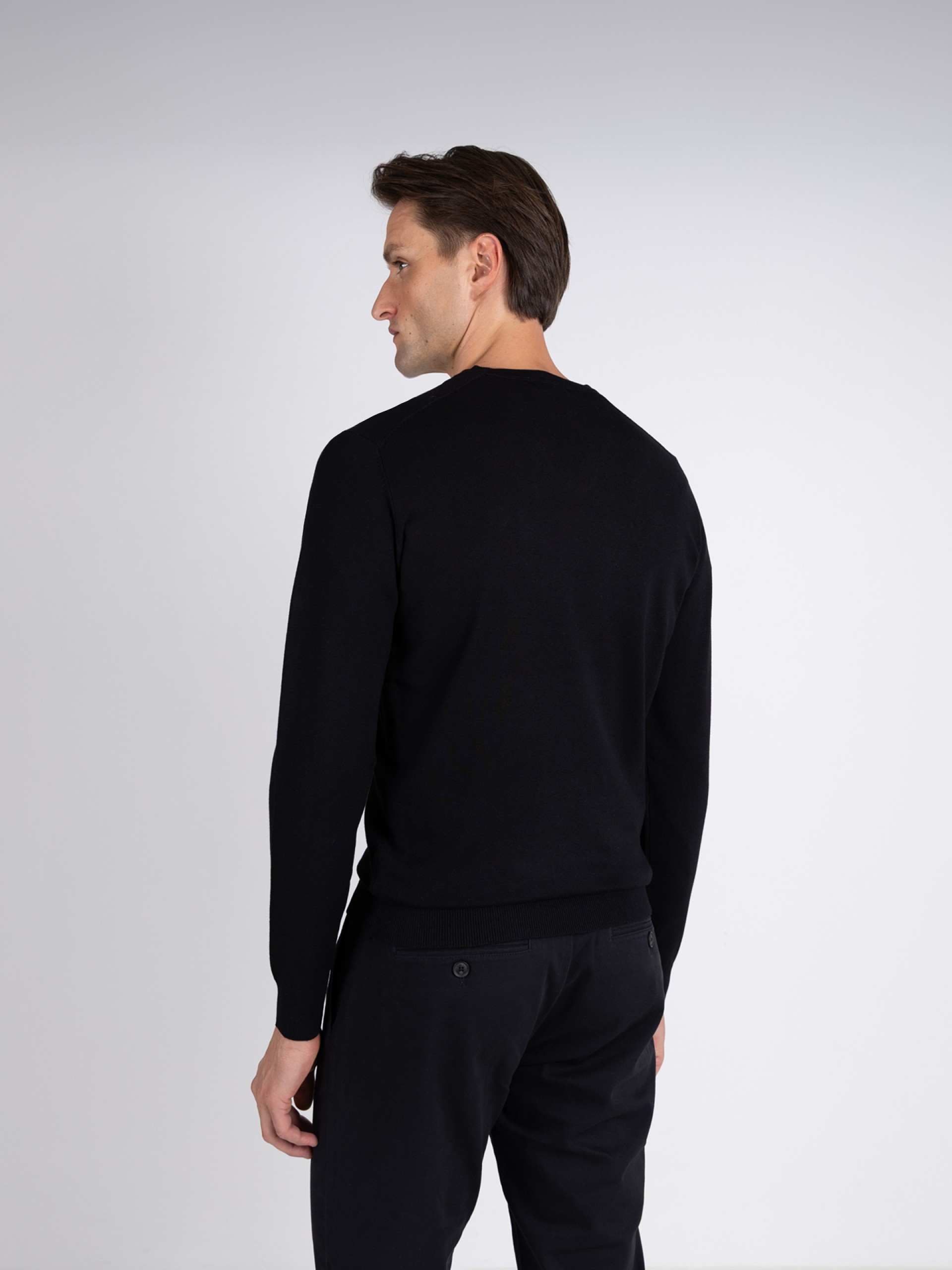 Camisola de malha decote em V