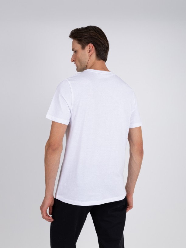 Camiseta lisa 100% algodn