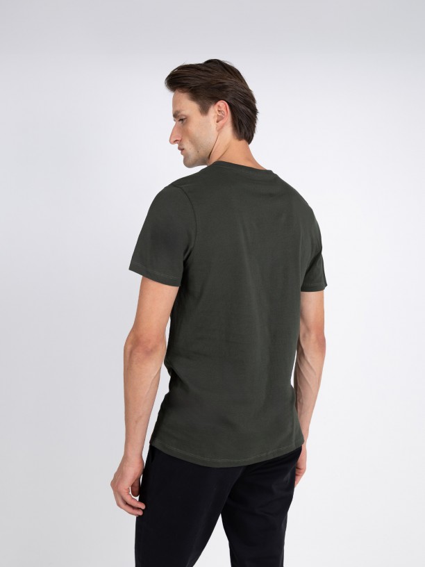 Camiseta lisa 100% algodn