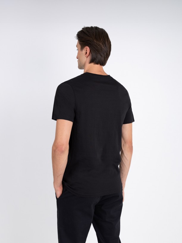 Camiseta lisa 100% algodn
