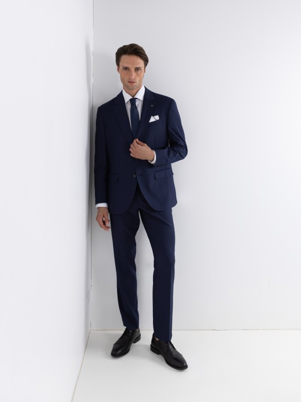 Traje micro estampado regular fit