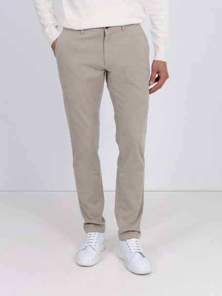 Cal�as chino de algod�o el�stico