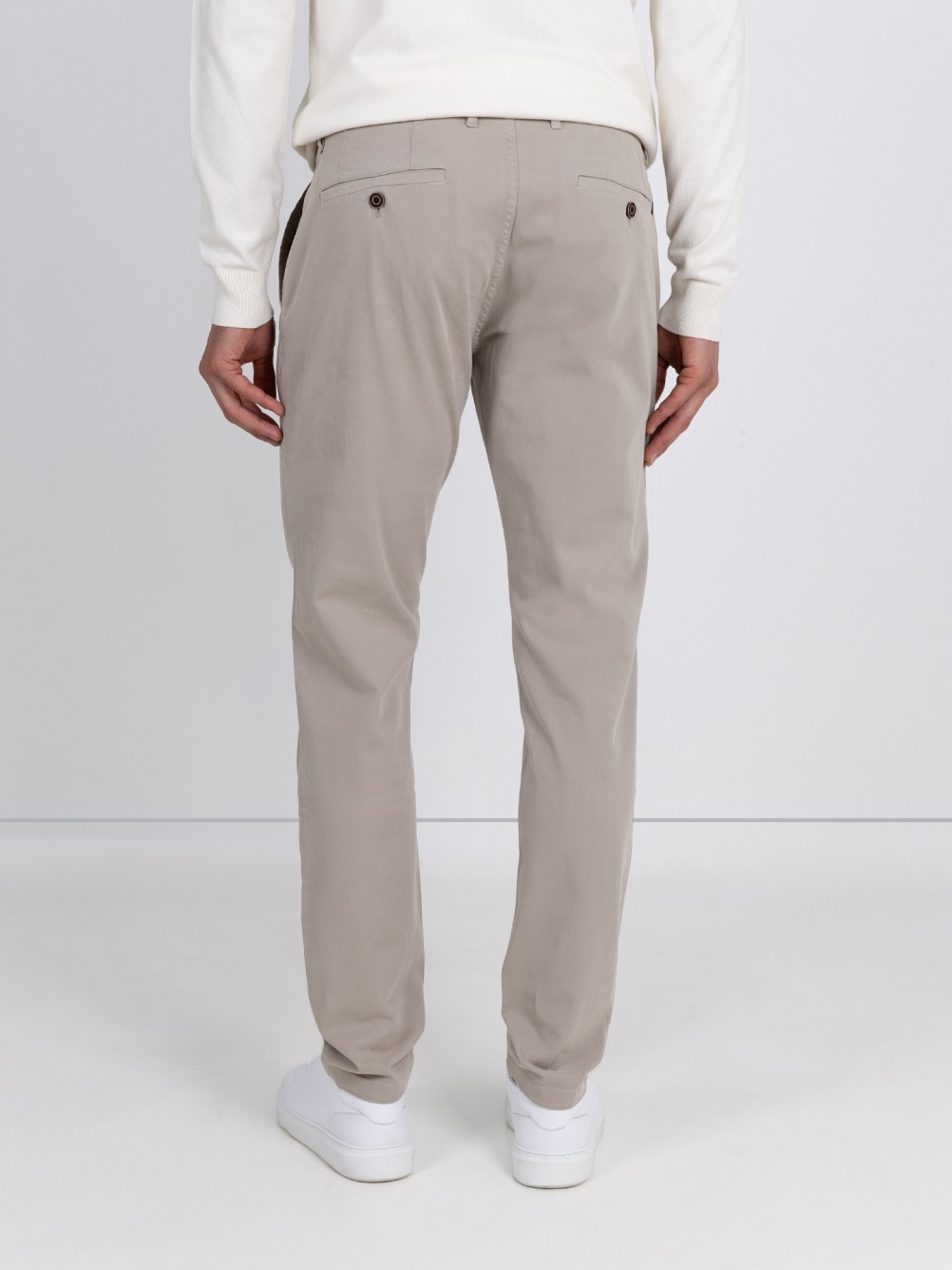 Cal�as chino de algod�o el�stico