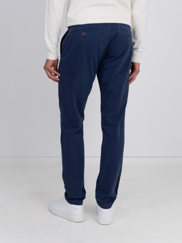 Calas chino de algodo elstico