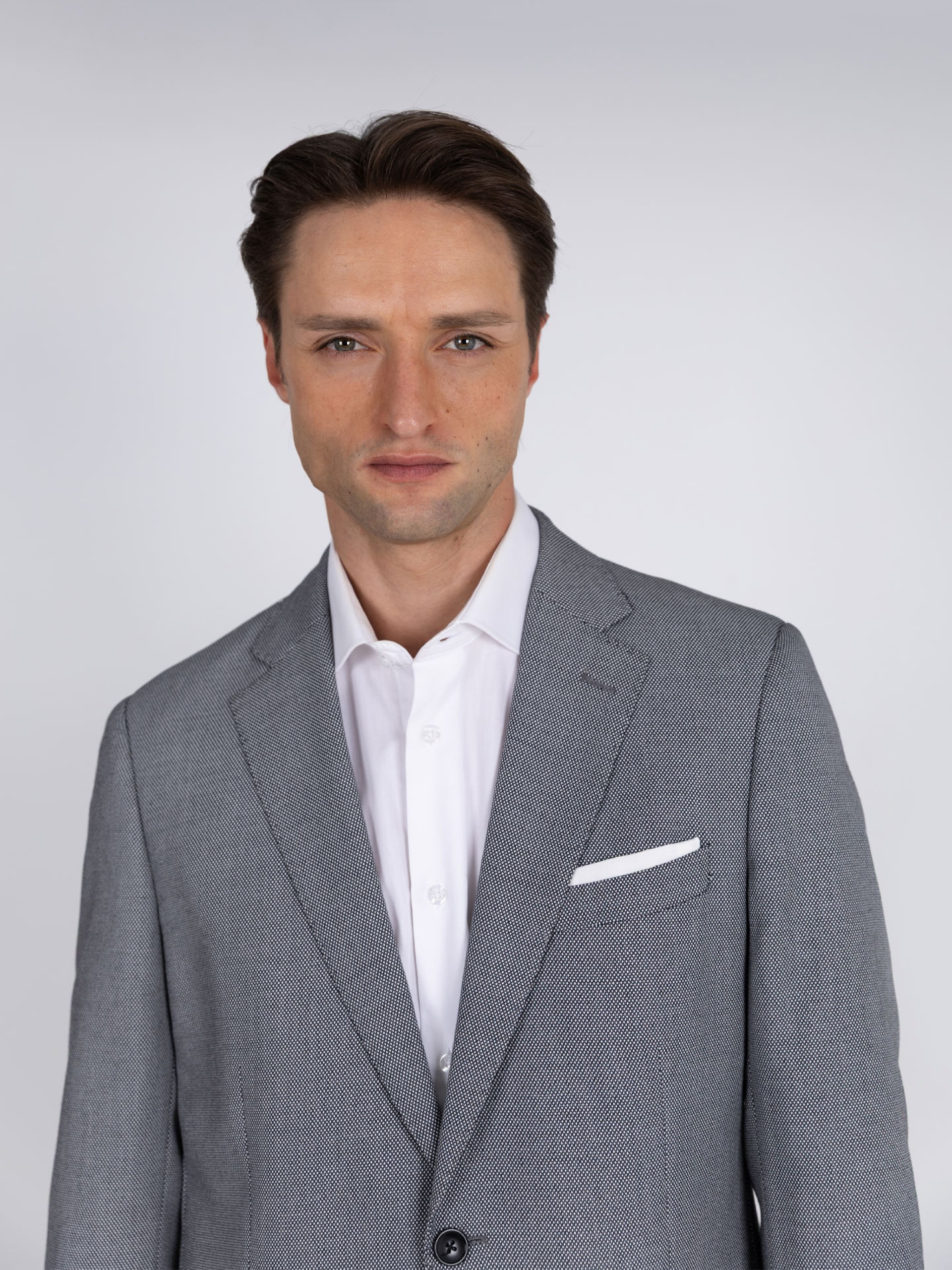 Fato de micro padrão regular fit