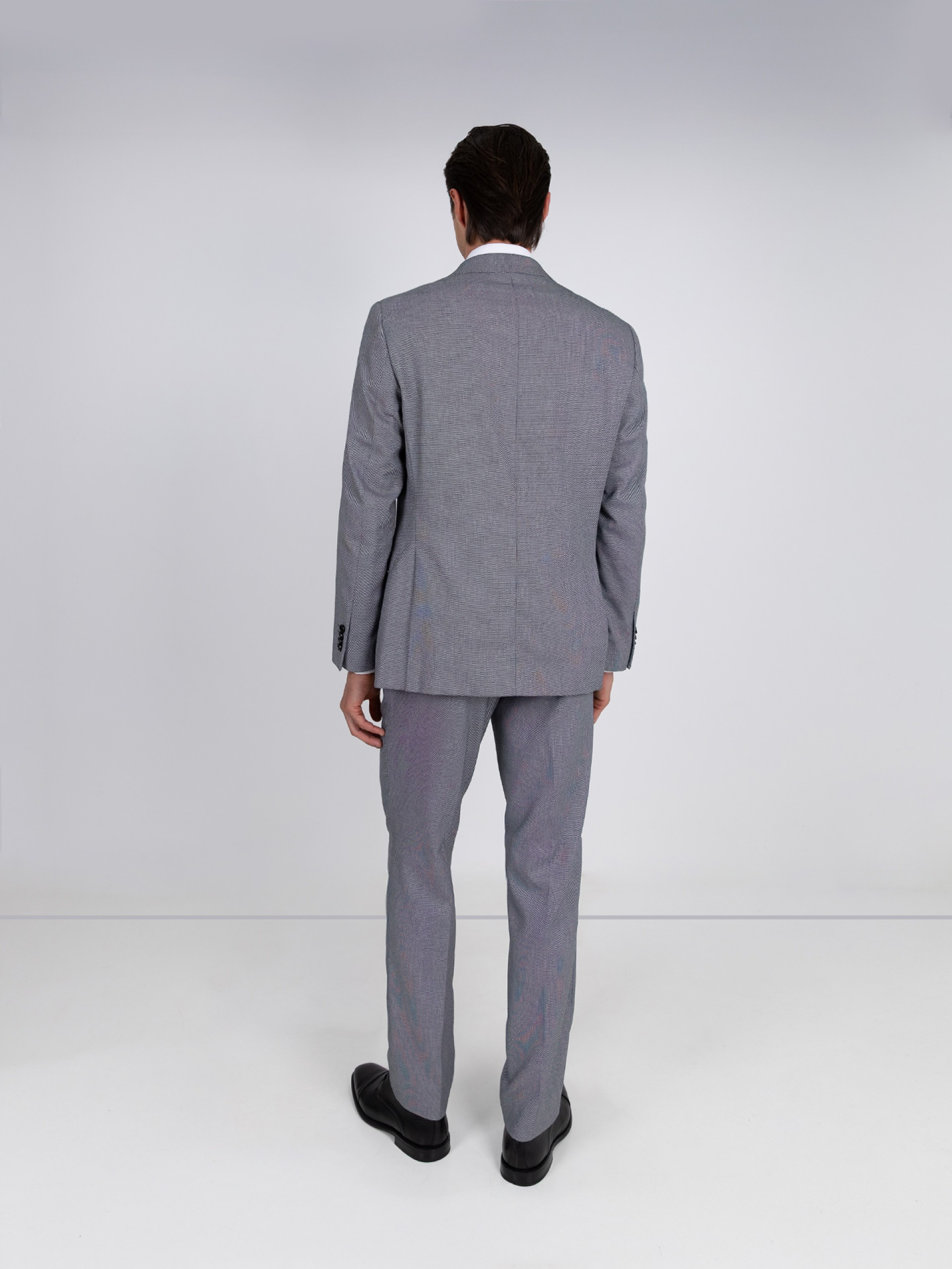 Fato de micro padrão regular fit