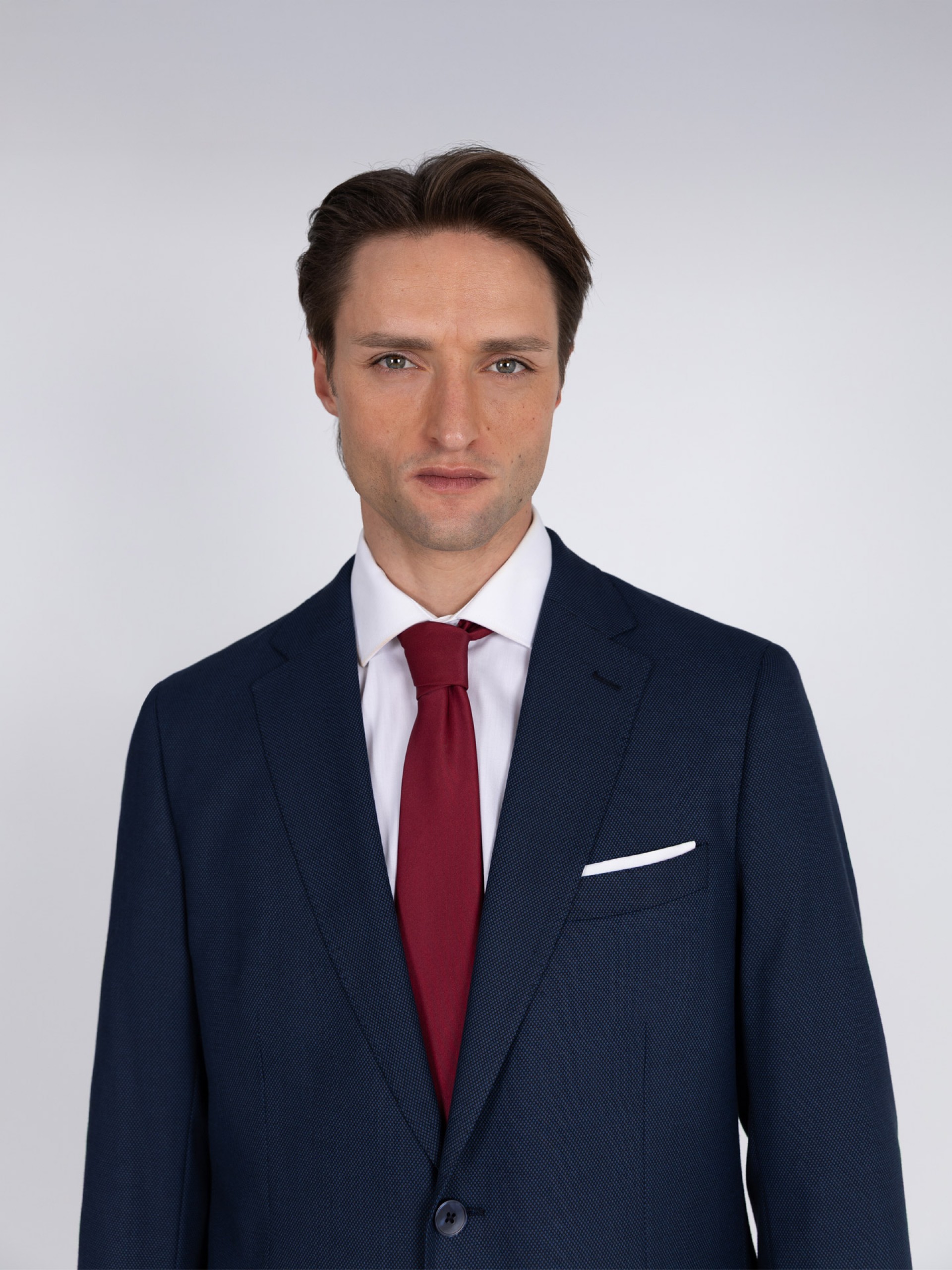 Fato de micro padrão regular fit