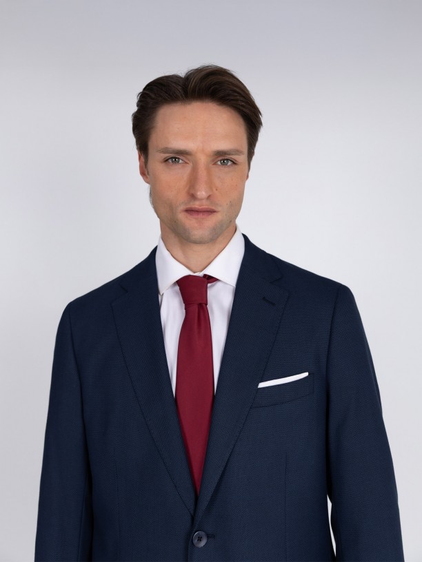 Fato de micro padro regular fit