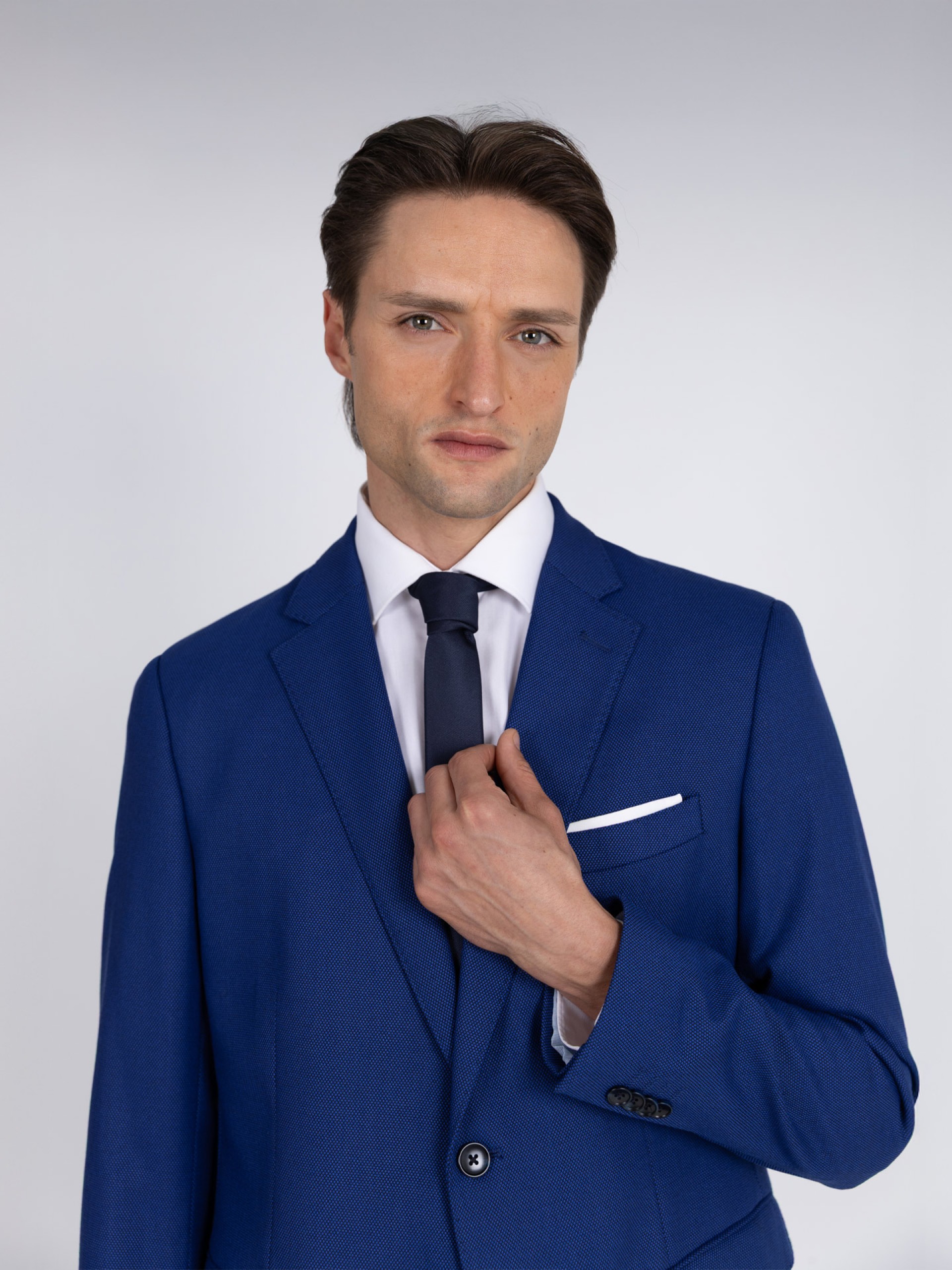 Traje de micro estampado regular fit