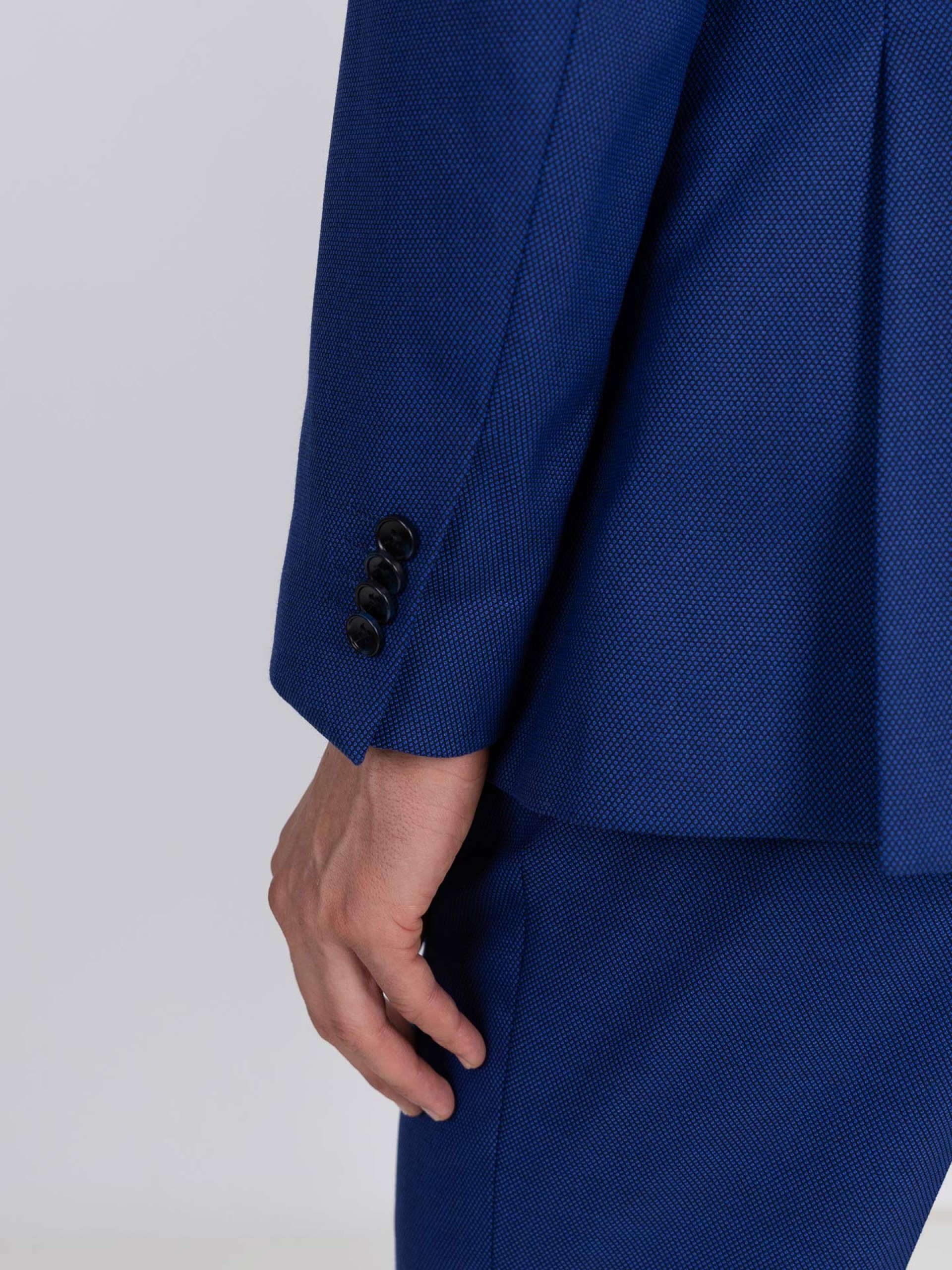 Traje de micro estampado regular fit