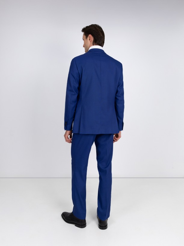 Fato de micro padro regular fit