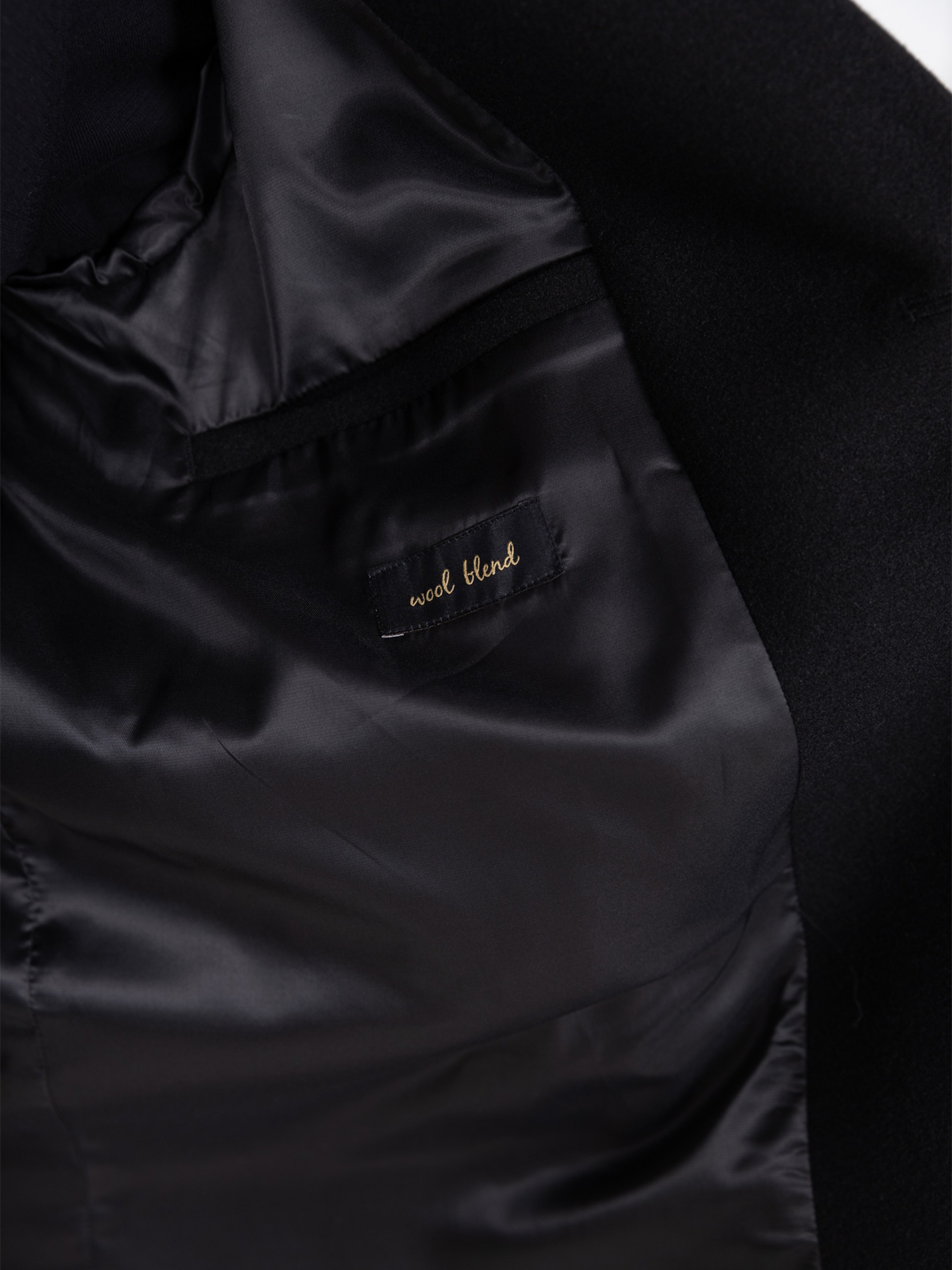 Slim fit overcoat classic lapel