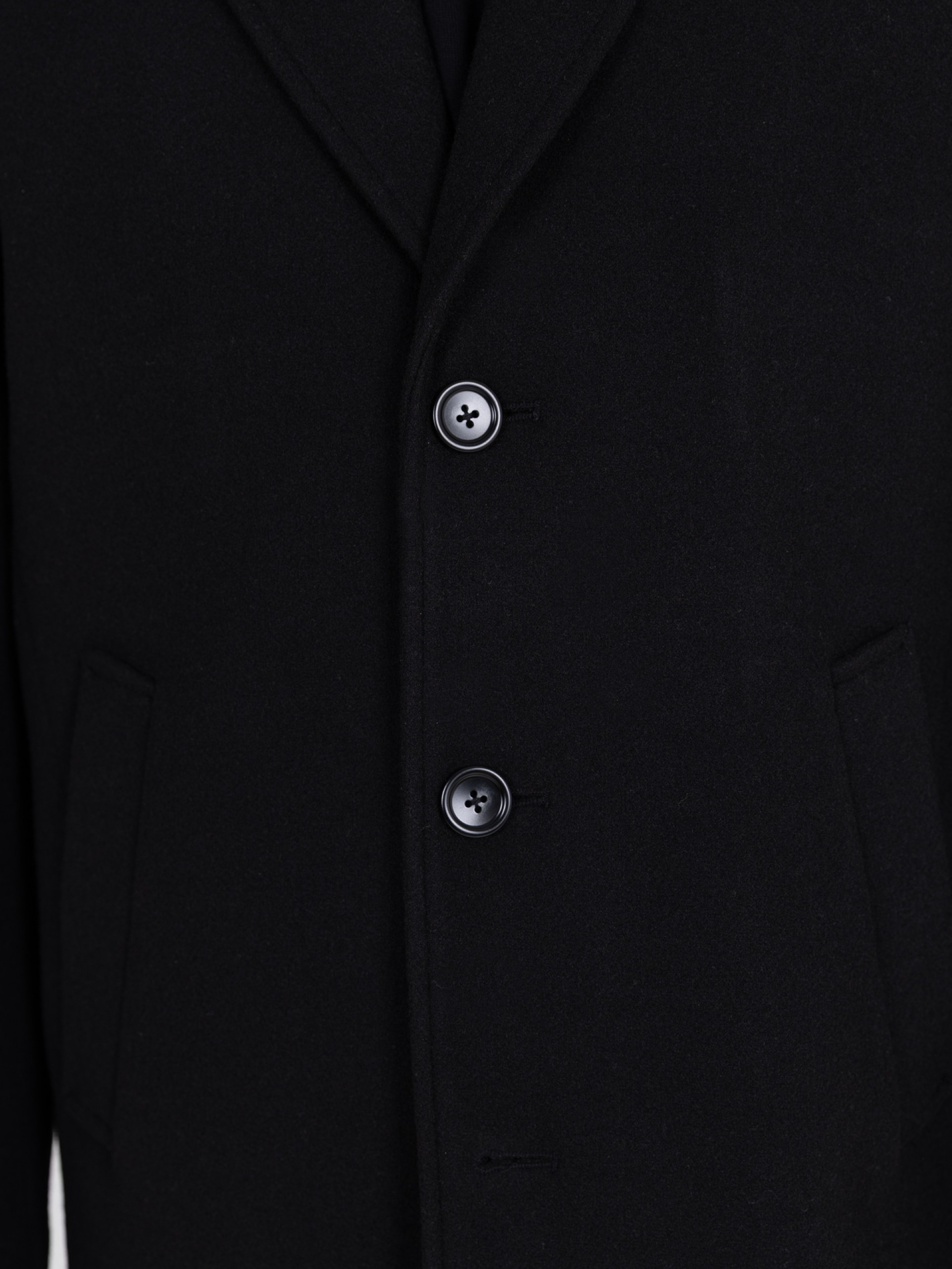 Slim fit overcoat classic lapel