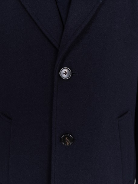 Sobretudo slim fit lapela clássica Sobretudo slim fit lapela clássica