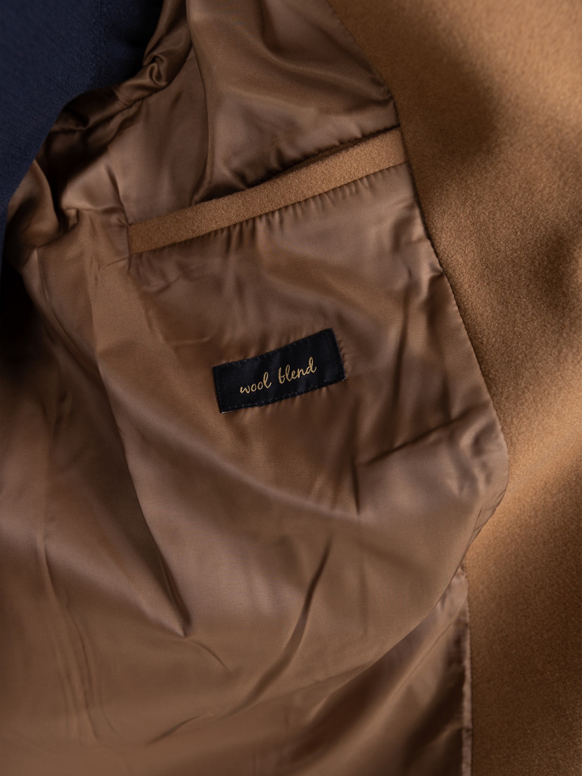 Slim fit overcoat classic lapel