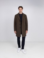 Overcoat with classic lapel Overcoat with classic lapel