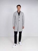 Overcoat with classic lapel