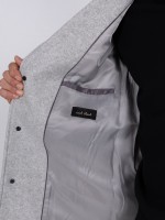 Overcoat with classic lapel