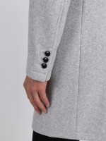 Overcoat with classic lapel