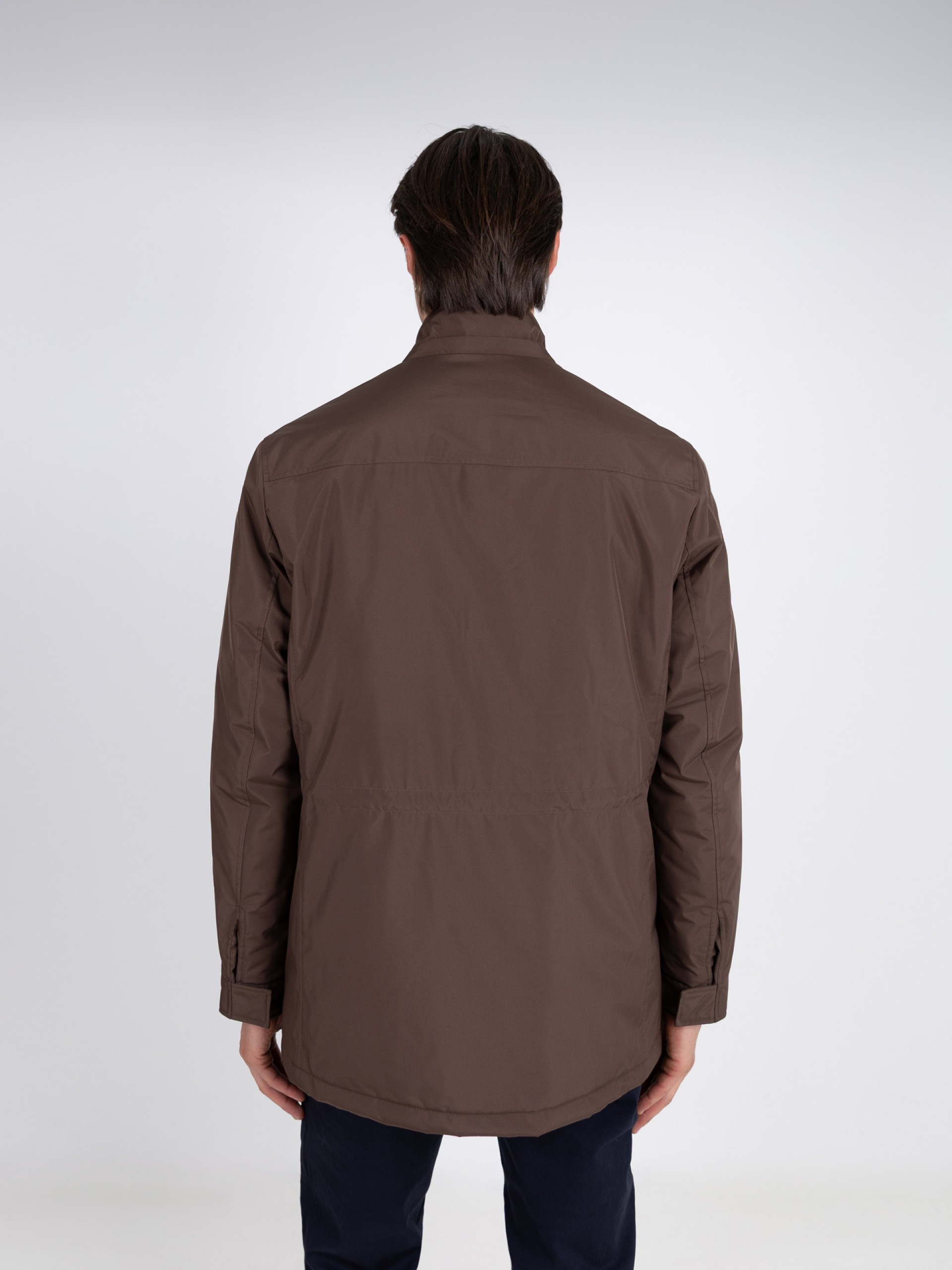 Technical parka with hood