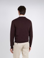 Camisola de malha decote em V Camisola de malha decote em V