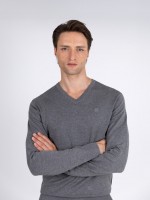 Camisola de malha decote em V Camisola de malha decote em V
