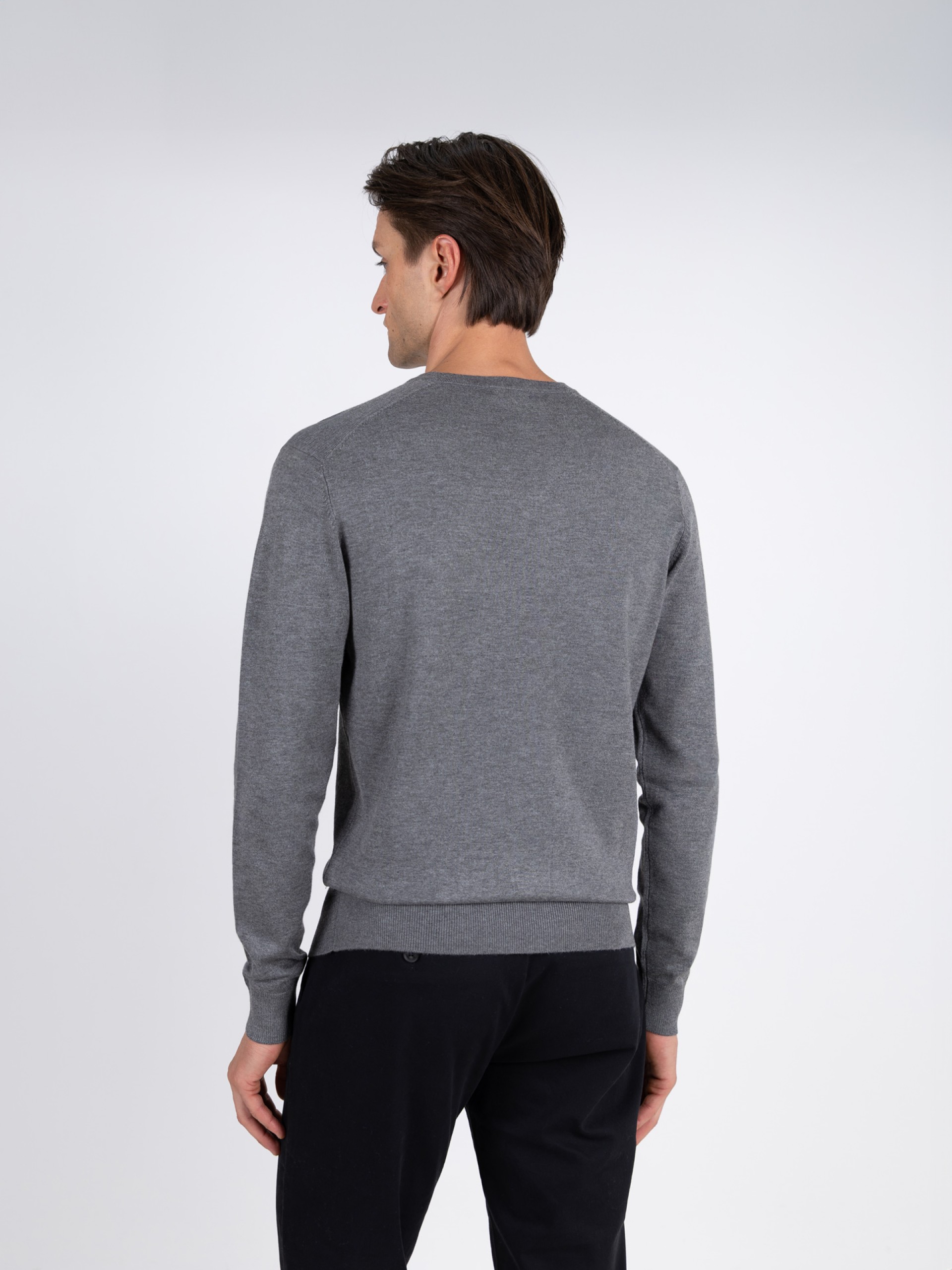 Camisola de malha decote em V