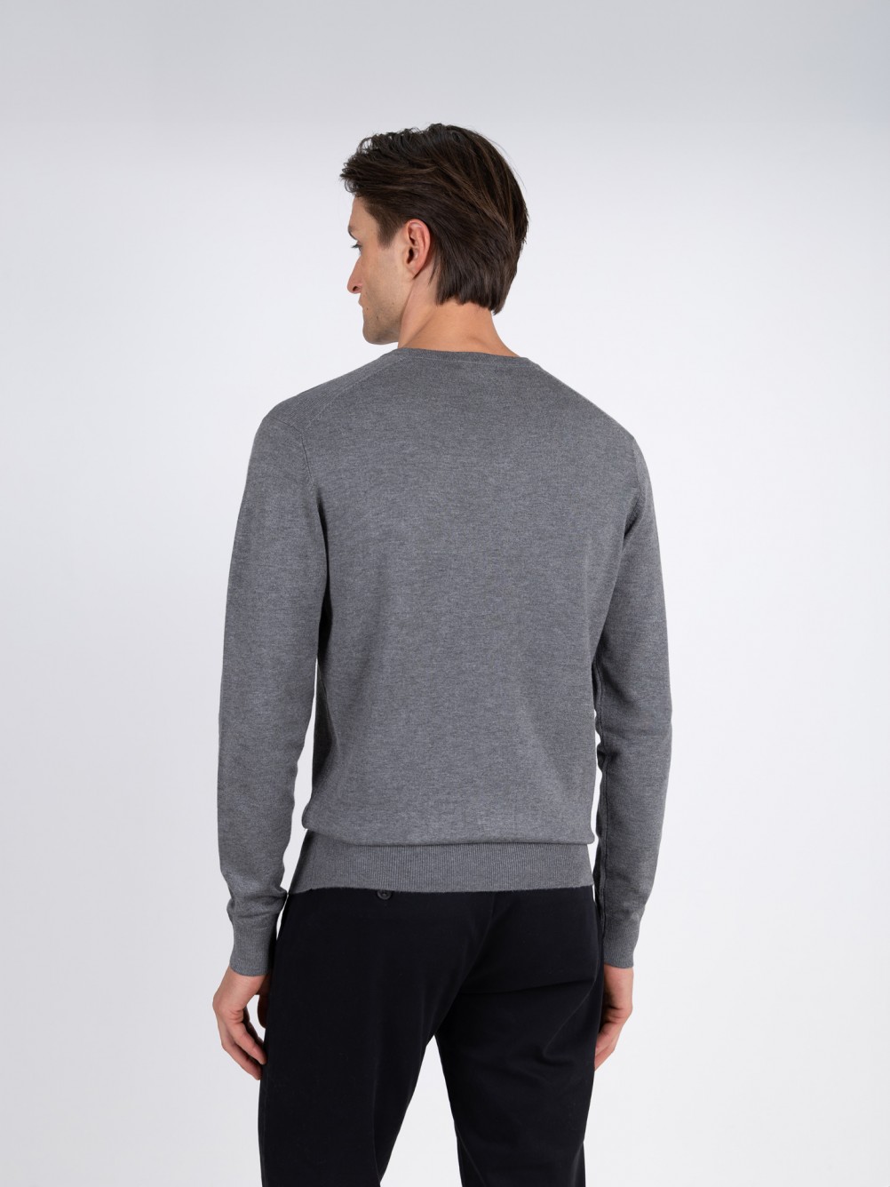 Camisola de malha decote em V
