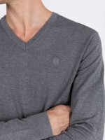Camisola de malha decote em V Camisola de malha decote em V