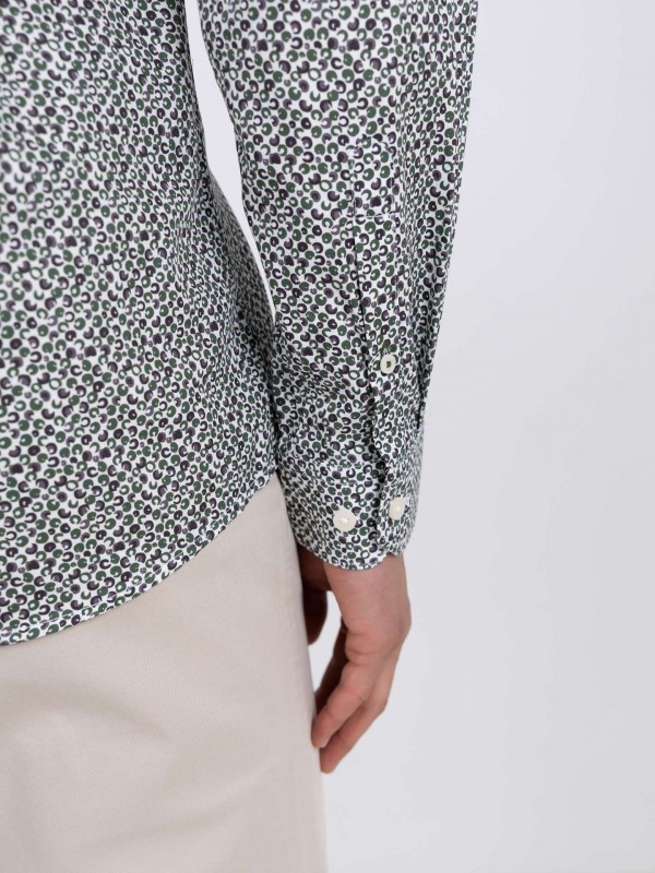 Camisa com padrão casual Camisa com padrão casual