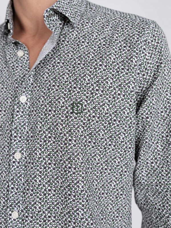 Camisa com padrão casual Camisa com padrão casual