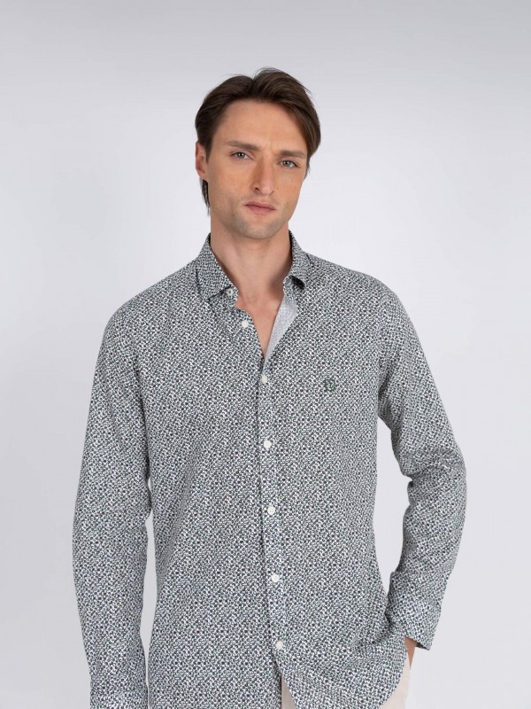 Camisa com padrão casual Camisa com padrão casual