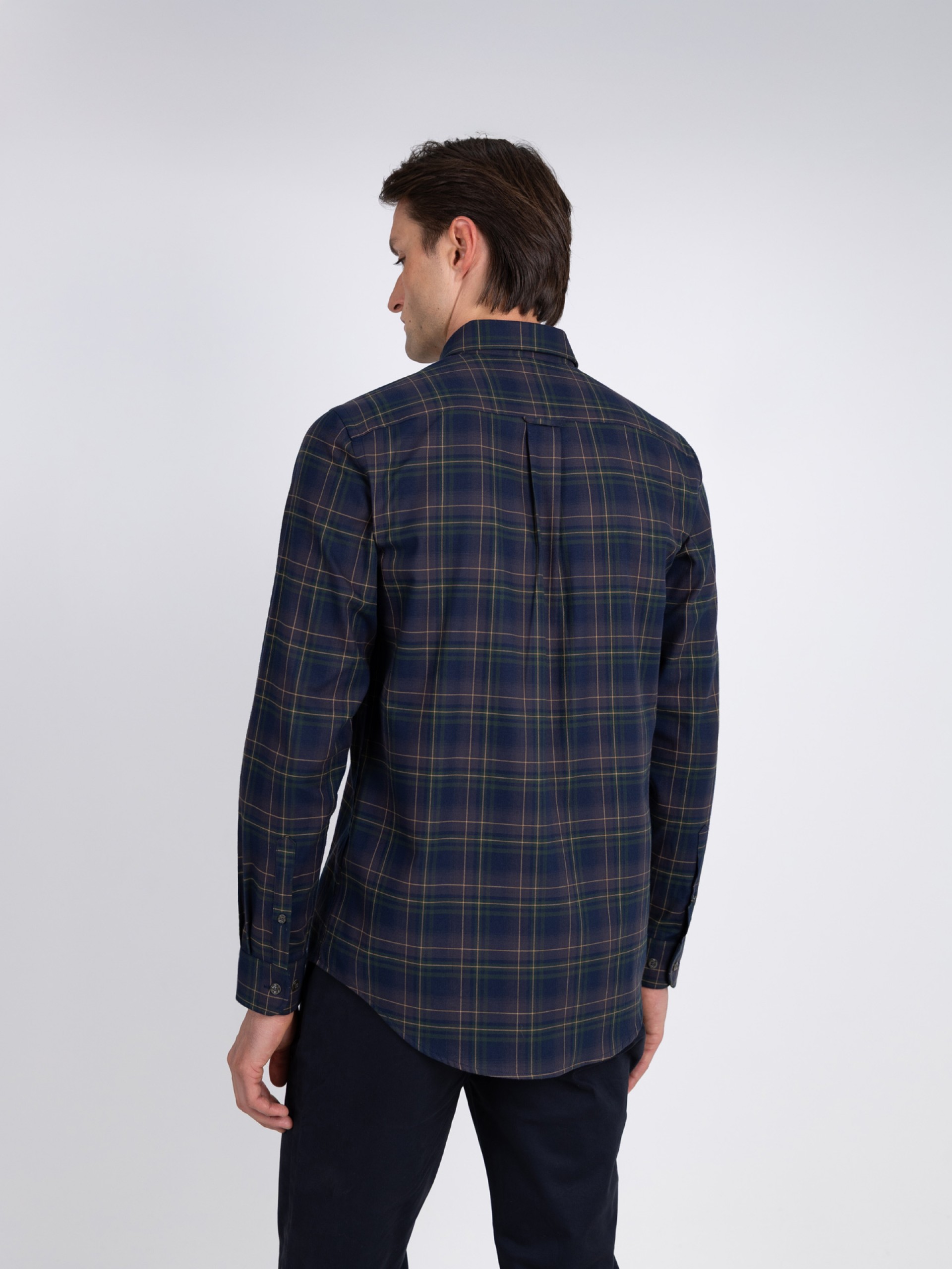 Cotton shirt with checkered pattern