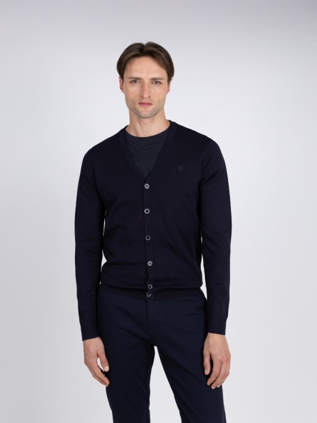 Cardigan de malha liso Cardigan de malha liso