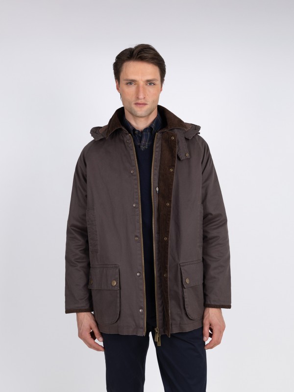 Cazadora de algodón encerado Cazadora de algodón encerado