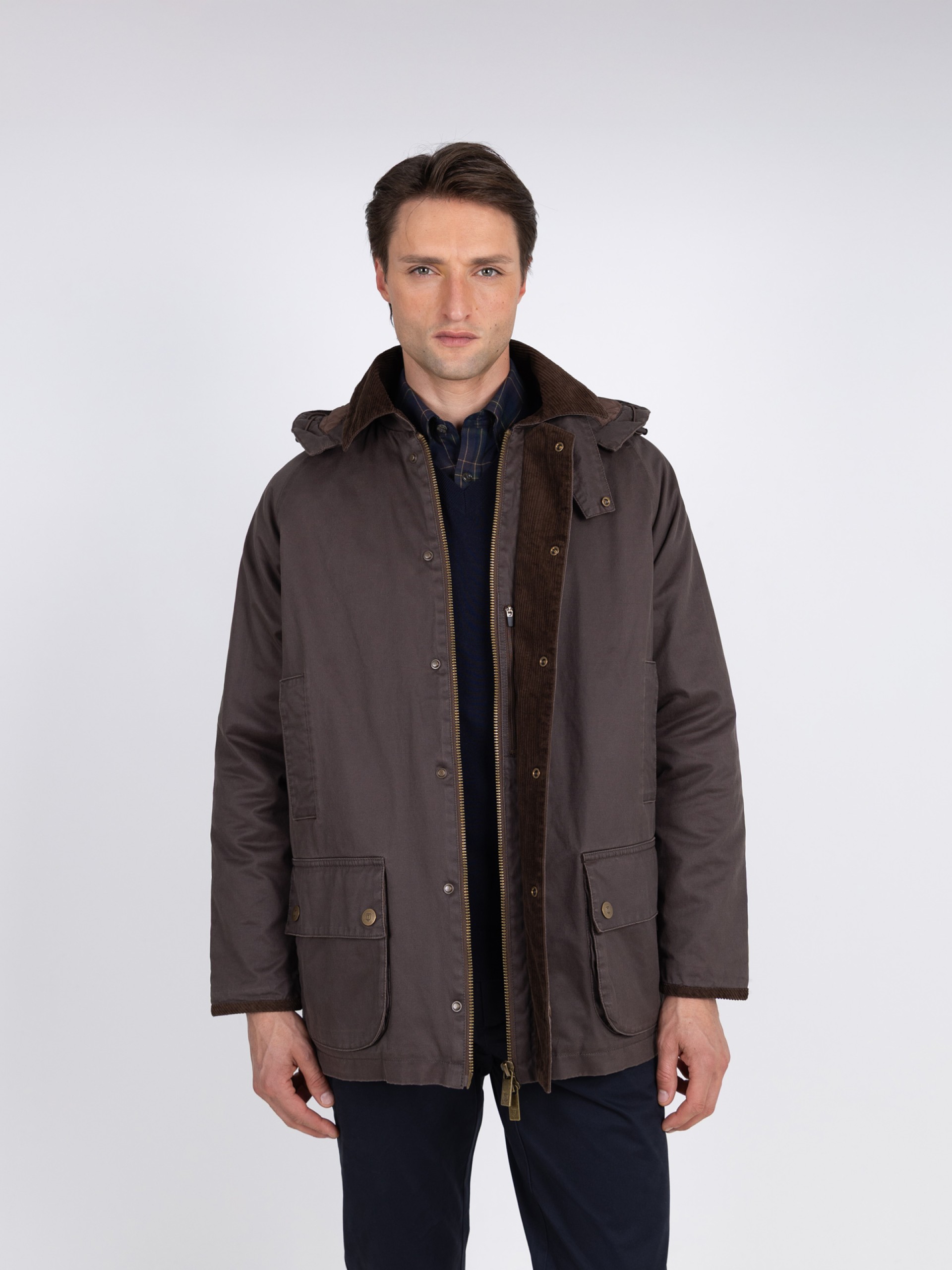 Blusão em algodão encerado