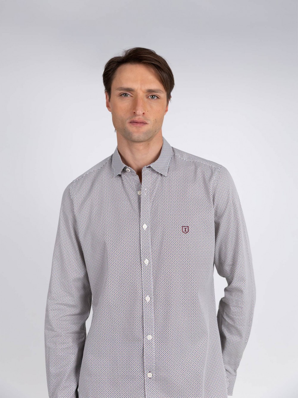 Camisa casual com padrão