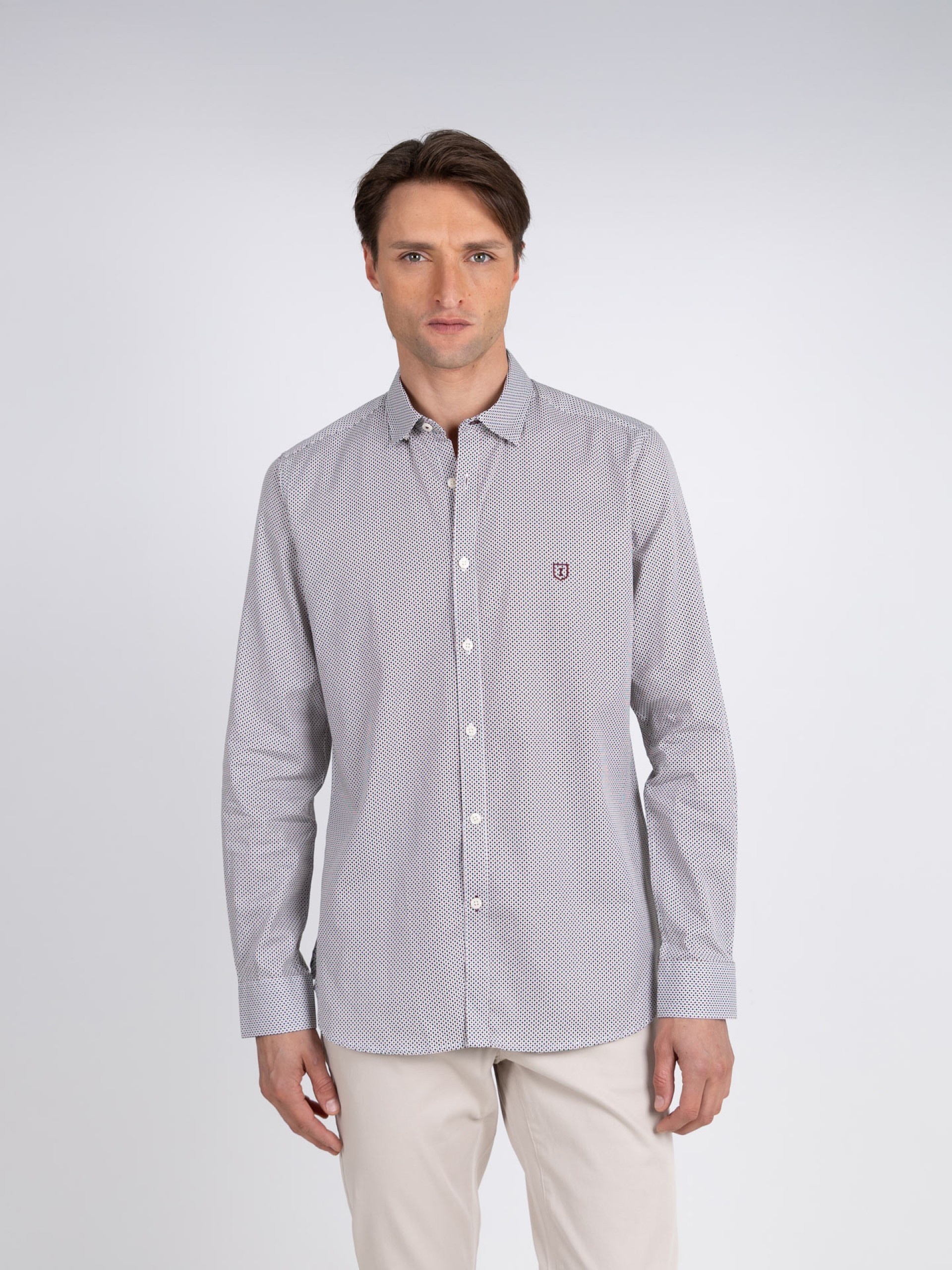 Camisa casual com padrão