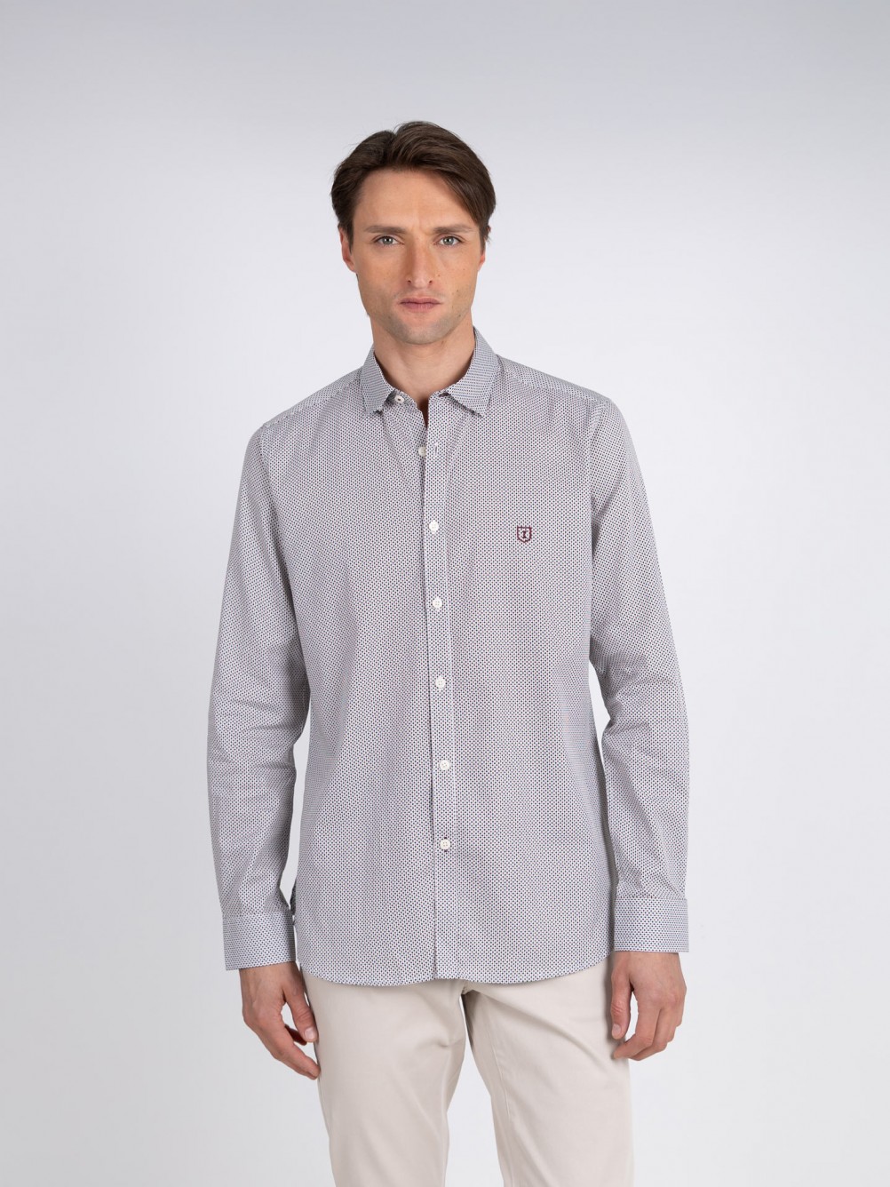 Camisa casual com padrão