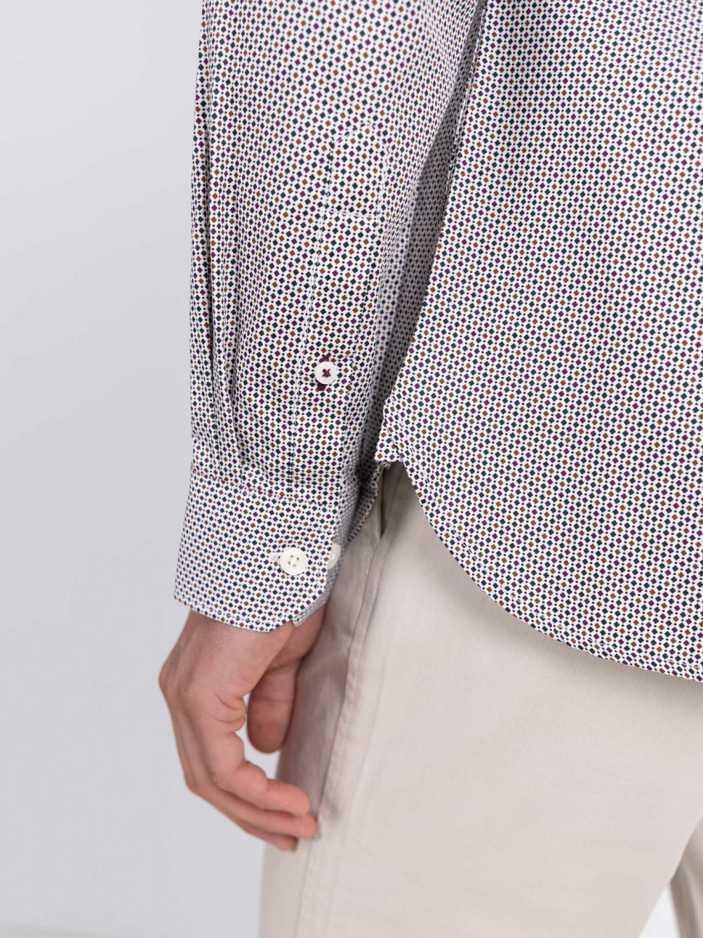 Camisa casual com padrão