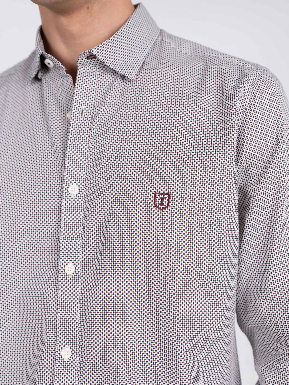 Camisa casual com padrão