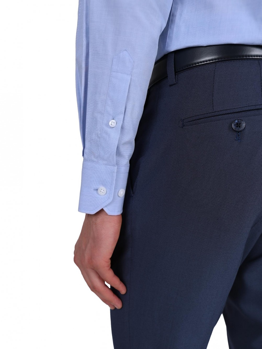 Camisa cl�ssica slim fit 100% algod�o