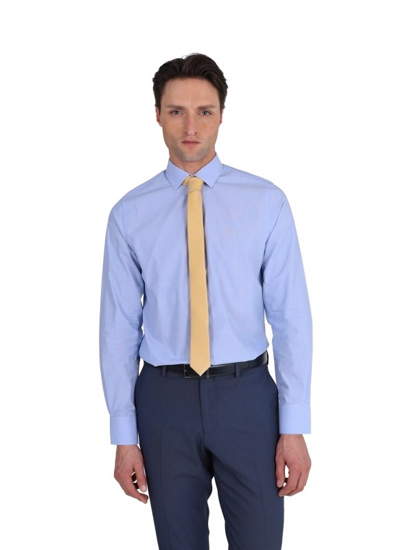 Camisa cl�ssica slim fit 100% algod�o
