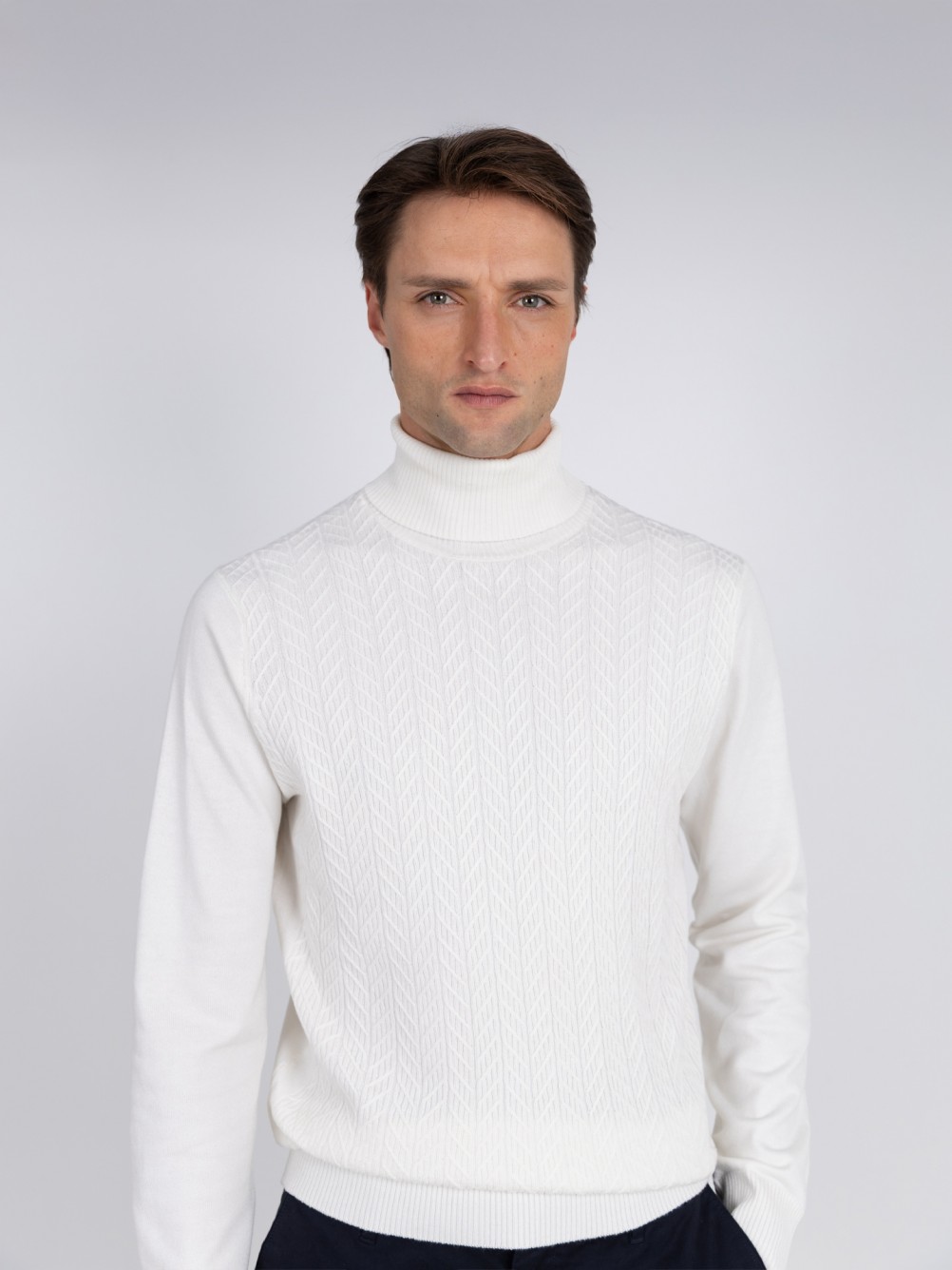 Camisola de gola alta