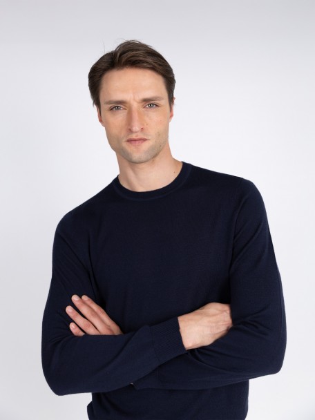 Camisola de malha 100% lã merino Camisola de malha 100% lã merino