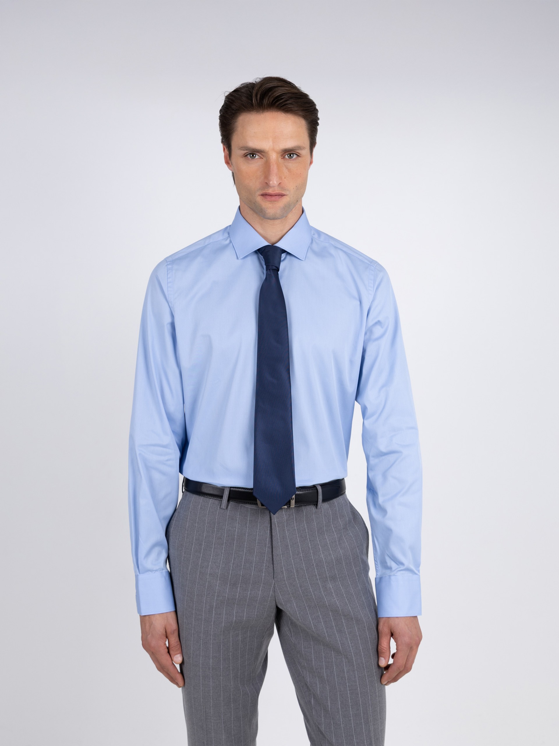 Camisa clásica lisa regular fit