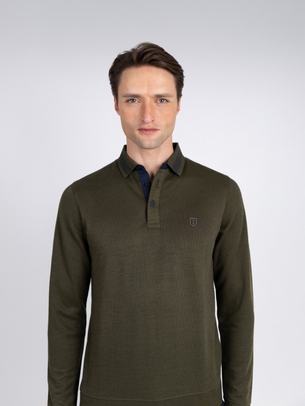Polo de manga comprida