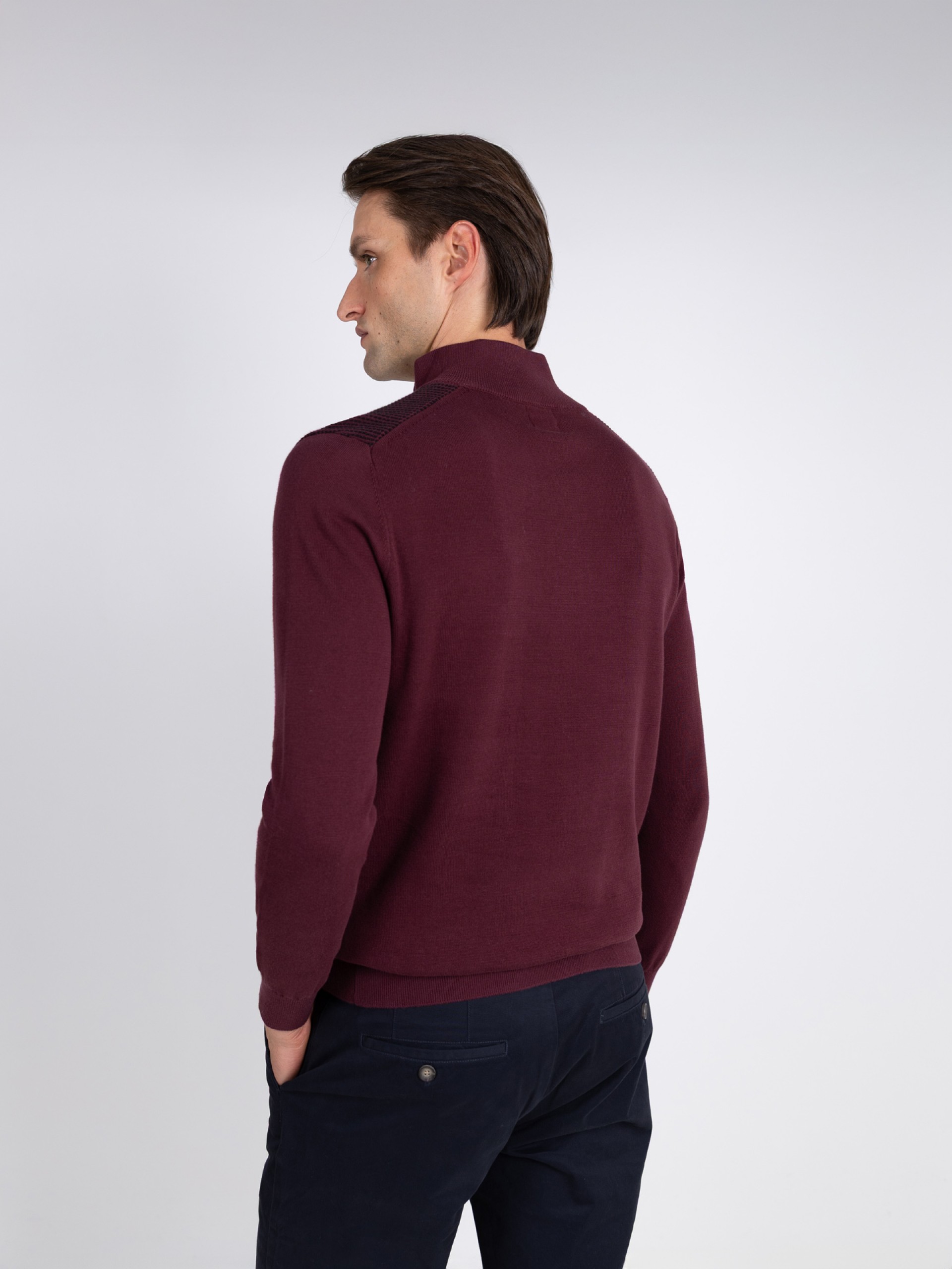 Camisola de meio fecho