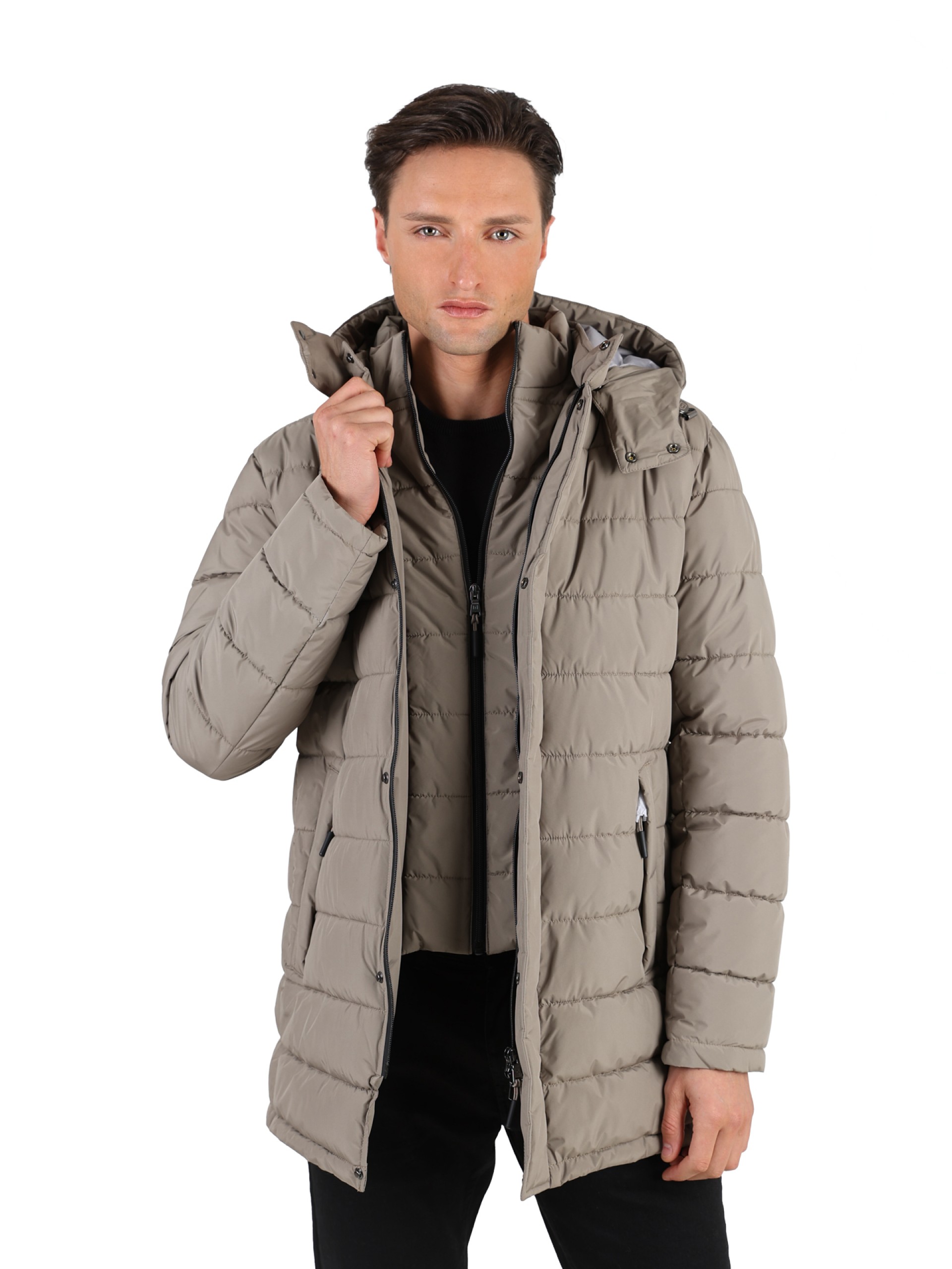 Parka técnica com vista interior